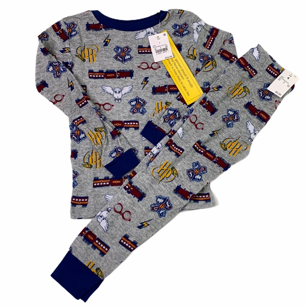 Harry Potter Owl Train Boys/Girl 2-Piece Gray